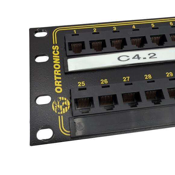 Ortronics Cat5e 48‑Port 19" Rack‑Mount Patch Panel (2U) - Picture 3 of 5